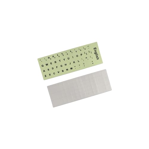 2 Piezas Pegatinas de Teclado en Inglés Brillan en la Oscuridad miniatura 7