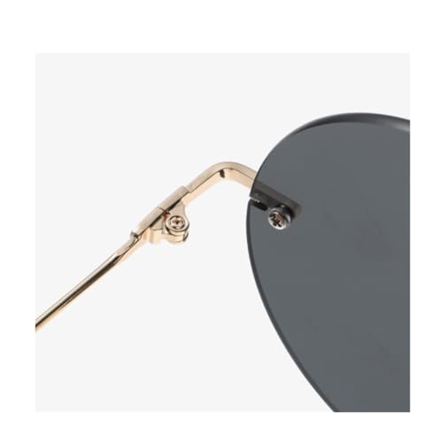 Image of ENTHYI Letter NO Party Rimless Irregular Design Sunglasses For Men /Women UV400 Streetwear Eyewears