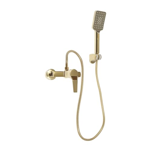 Colonne De Douche Avec Mélangeur Thermostatique Ensemble De Douche À Pluie Mural Douche À La Main Mode Chaud Et Froid Mode Double Sortie D'eau Convient Pour...