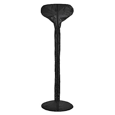 COOSOO Electric Patio Heater Cover with Zipper Full Covered 210D Oxford Waterproof Protector for Standup Heater UV Resistant Cover for Outdoor Garden