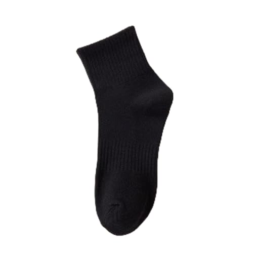 Socks Men's Mid Cut Sports Black & White Summer Men's Socks Thin Non Cotton Couple Socks