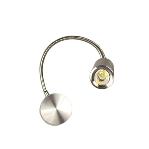 Luz de lectura LED flexible de 360 grados para pared de salón o mesita de noche en dormitorios