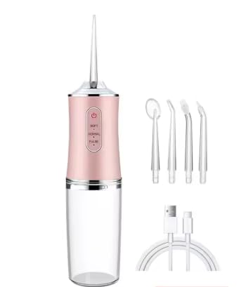 Irrigador bucal 3 modos de limpieza, portátil, recargable, impermeable, cepillo de dientes eléctrico portátil