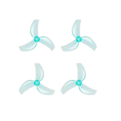2PAIR 1611 3-LEAF CW CCW PROPELLER 1.5mmシャフトドローンパーツと互換性のあるパボフェムドローンプラスチックプロップ溶岩1102 0802SEブラシレスモーター用(2pair Blue)