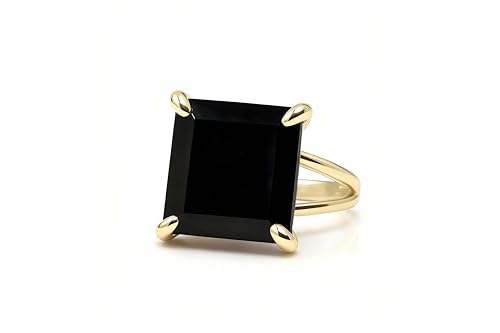 Bague en or élégante avec onyx noir pour sublimer vos mains