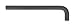 Bondhus 12121 1-Inch Long Hex L-Wrench