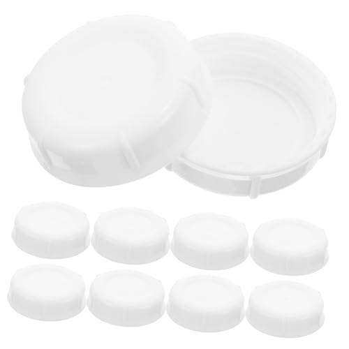 VICASKY Milk Bottle Sealing Caps (10 Pack) Baby Bottle Screw Caps Leakproof Plastic Essential Feeding Accessory