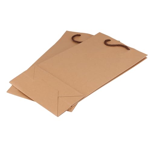 Bolsas de regalo reutilizables y resistentes con asas para transportar dos botellas de vino 4