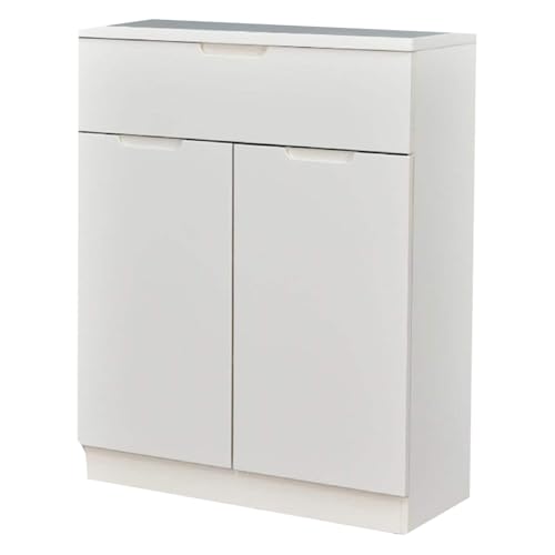 Image of Royaloak Rome Italian Shoe Rack | 2 Door Elegant Wooden Finish | Spacious and Stylish Design for Organized Footwear Storage | Durable Shoe Stand with Modern Italian Aesthetic for Home & Office Use