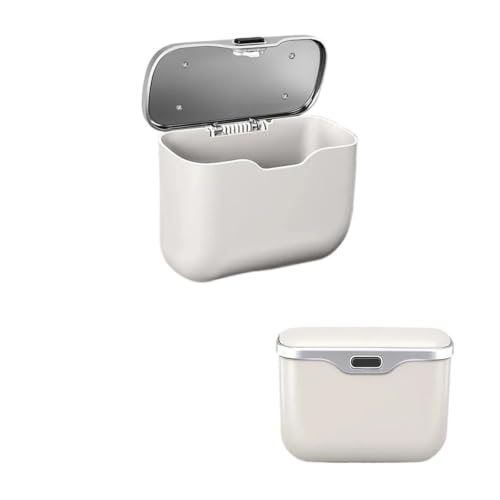 Basurero para coche beige ideal para mantener tu vehículo limpio y ordenado en viajes largos