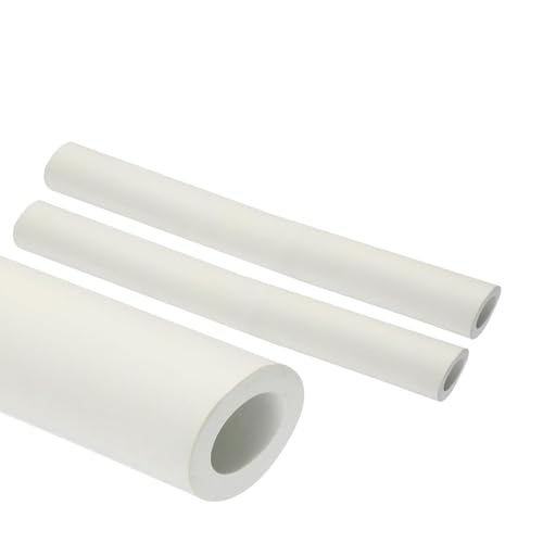 2.0m Tubo In Gommapiuma,Isolante Tubi In Schiuma, Isolante Per Tubature, Isolamento Per Tubi Di Riscaldamento, Per Riscaldamento E Palestra Attrezzature Rame Tubo(Bianco,ID25mm(1))