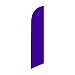 Solid Violet Feather Banner Swooper Flag - NO WIND REQUIRED - Replacement FLAG ONLY