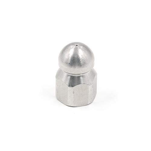 T Tulead Stainless Steel Sewer Jet Nozzle Pipe Jet Hose Cleaning Nozzle 3/8