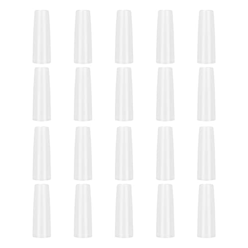 20pcs AT818 Breathalyser Mouthpieces, Alcohol Tester Mouthpiece Portable Handheld Blowing Nozzle Mouthpieces Disposable Breathalyser Mouthpieces Alcohol Tester Accessories, for AT818, Easy to Replace