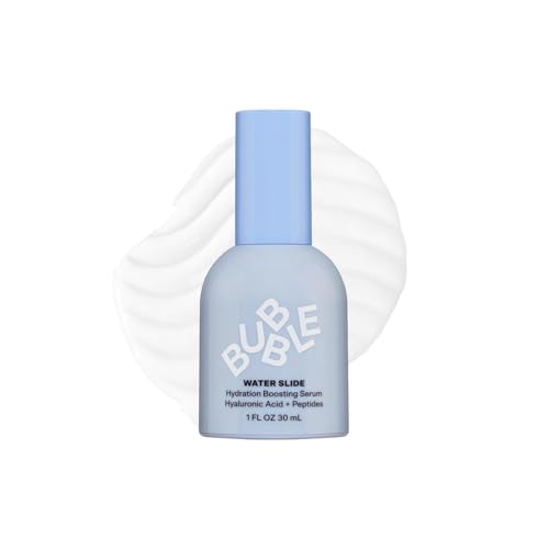 Bubble Skincare Water Slide Hyaluronic Acid Serum - Hydrating Face Serum for Skin Barrier Repair - Helps Reduce Signs of Redness & Revitalizes Dryness - Suitable for All Skin Types (30ml)