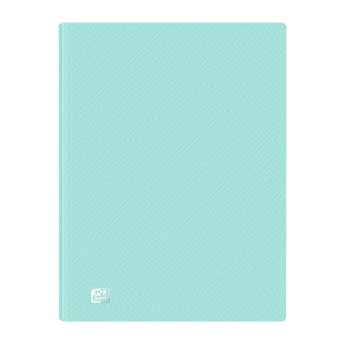 Oxford Urban, Carpeta de Fundas Plástico A4, 40 Fundas Transparentes, Color Azul Pastel
