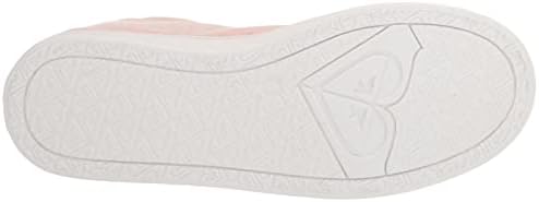 Roxy Girls Minnow Wally Mid Top Slip On Sneaker, Heather RED 223, 4 Big Kid | Image 3