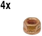 for BMW Copper Lock Nut 10 mm Exhaust Flange e10 e21 e23 e28 e30 e32 e34 e36 e46 e90