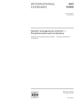 ISO 9000:2015, Fourth Edition: Quality management systems - Fundamentals and vocabulary: Quality management systems - Fundamentals and vocabulary 9267107127 Book Cover