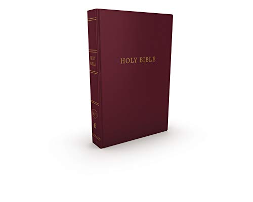 The Holy Bible: King James Version, Burgundy, Red Letter Edition, Pew Bible