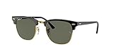  Ray-Ban RB3016 Clubmaster Black Crystal Green Polarized (901/58) – 55 mm, Black Crystal Green Polarized (901/58)