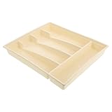 Hemobllo Almacenamiento de Cubiertos y Utensilios de Cocina sin Tapa, Caja Multifuncional de Plástico PP Compartimentos Amplios para Organizar Palillos y Accesorios Cocina