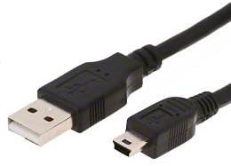 World of Data USB 2.0 Mini Cable, USB-A Male to Mini USB-B Male, 5 Pin - 1.8 m