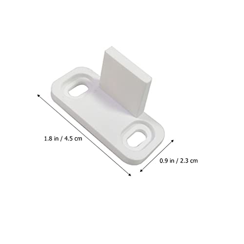 Angoily Sliding Door Floor Guides: 2 Sets Flat Guide Bottom Stoppers Swing Stopper Suitable for Barn Door Slotted and Non-Slotted Doors Track Hardware - Image 3