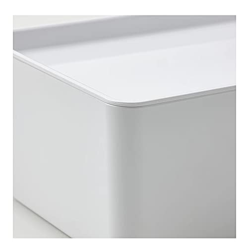 Ikea Tssp Box With Lid, White13X18X8 Cm (5X7X3 ¼ ") (Plastic, Rectangular) #TOP3