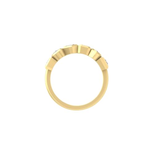 10K, 14K in White, Yellow Gold or Sterling Silver Ascher, Emerald and Marquise-shape Lab Grown Diamond Eternity Band Ring (1 1/4 Cttw, D-F Color, VS1 Clarity)3