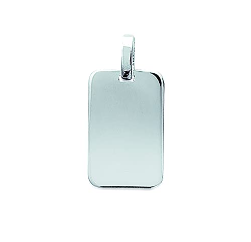 Pendentif en argent gravure incluse idée cadeau rectangle - 3