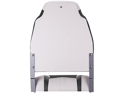 Northcaptain S1 Deluxe High Back Folding Boat Seat,Stainless Steel Screws Included,White/Charcoal(2 Seats) #TOP5