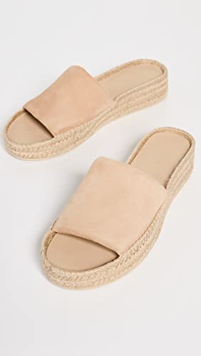 Vince Women's Jesse Espadrille Platform Sandals Slide, Dune, 8 #TOP3
