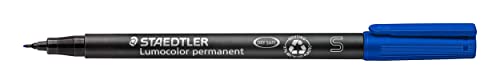 Staedtler 313-3 Lumocolor Universal Permanent Superfine Pens - Blue, Pack Of 10 (313-3 Ve) #TOP1