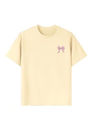 Girl's Cartoon Graphic Cute T Shirt Short Sleeve Crewneck Drop Shoulder Tee Tops2