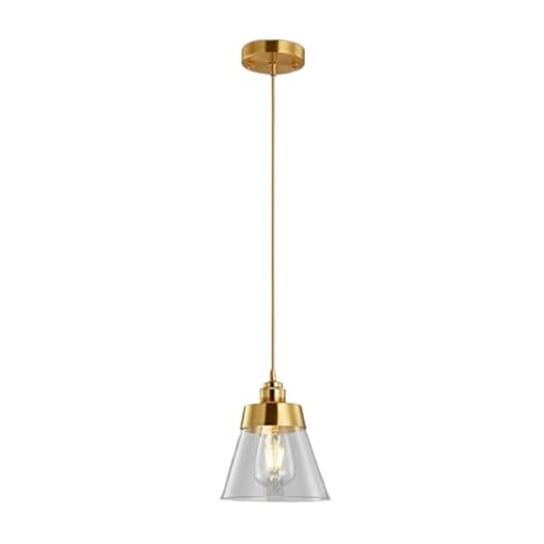 Lustre simple nordique en verre solide translucide pour l'éclairage de salle à manger