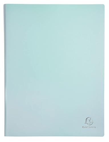 Exacompta 88260E 20er Pack Sichtmappe Aquarel aus blickdichtem Kunststoff DIN A4 mit 20 Klarsichthüllen, 40 Sichten, perfekt für die Schule und das Büro Aktenhülle, Prospekthülle, farbig sortiert