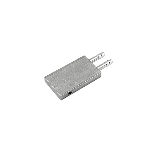 1PC RC Boat Aluminum Alloy Water Cooling Block Sheet Electric Speed Controller Radiator for RC Brushless Electric Boat DIY Model Ship Electric Speed Controller Water Cooling Parts (42x25mm Silver)