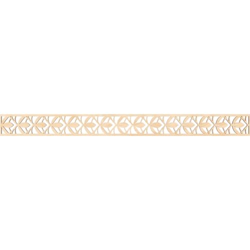 46 3/8"W x 4"H x 1/4"T Salem Fretwork Moulding, Birch