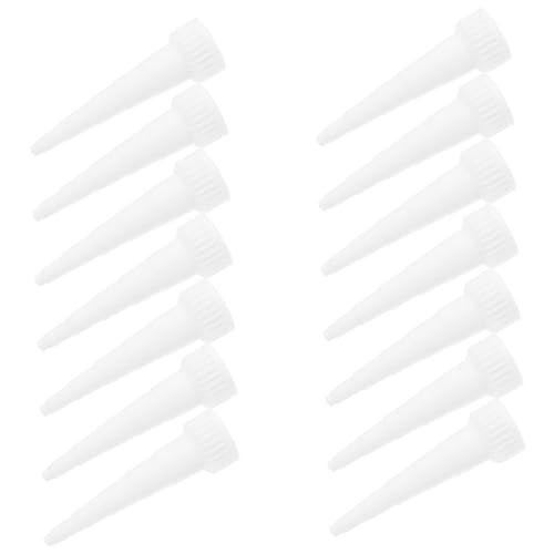 Generic 30 Piezas Boquillas para Pegamento Tapas Adhesivas de Plástico Precisión Dispensador para Manualidades Montaje Electrónico y