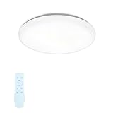 LEDシーリングライト 6畳 24w 3000lm おしゃれ 18段階 高輝度 照明器具 LEDシーリングライト リモコン ホワイト 明るい ライト 和室 リビング 寝室 (調光タイプ, 6畳用) (調光調色タイプ 5個入り, ６畳用)