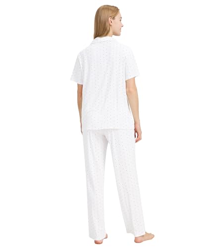 Image of WiWi Viscose from Bamboo Women's Pajamas Set Super Soft Button Down Top and Pants Sleepwear Cooling Pjs S-3X