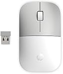 HP Z3700 G2 Wireless Mouse - White, Sleek Portable Design fits Comfortably Anywhere, 2.4GHz Wireless Receiver, Blue Optical Sensor, for Wins PC, Laptop, Notebook, Mac, Chromebook (681S1AA#ABL)