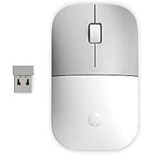 HP Z3700 G2 Wireless Mouse - White, Sleek Portable Design fits Comfortably Anywhere, 2.4GHz Wireless Receiver, Blue Optical Sensor, for Wins PC, Laptop, Notebook, Mac, Chromebook 681S1AA#ABL