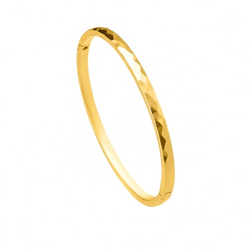 Image of PALMONAS 18k Gold Plated Gilded Haze Bangle Bracelet for Women - Jewellery Gift for Girls & Women | Waterproof & Anti-Tarnish Bracelet, Stylish & Trendy Bracelets for Ladies