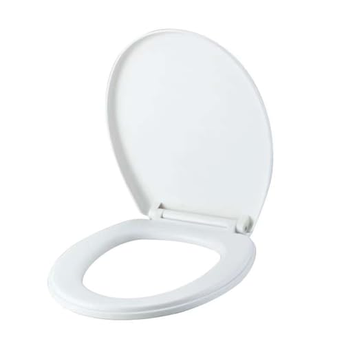 Tapa WC Universal con Cierre Suave, Asiento de Inodoro, Blanco,41x35cm. (Pequeña)