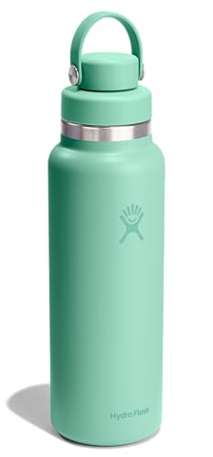 Image of Hydro Flask Water Bottle - Insulated Stainless Steel - Wide Mouth Flex Chug Lid, Non Spill, Leakproof in 40 Oz Mermaid Green