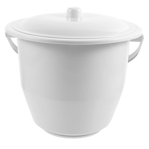 Pot de chambre portable plastique rond avec couvercle