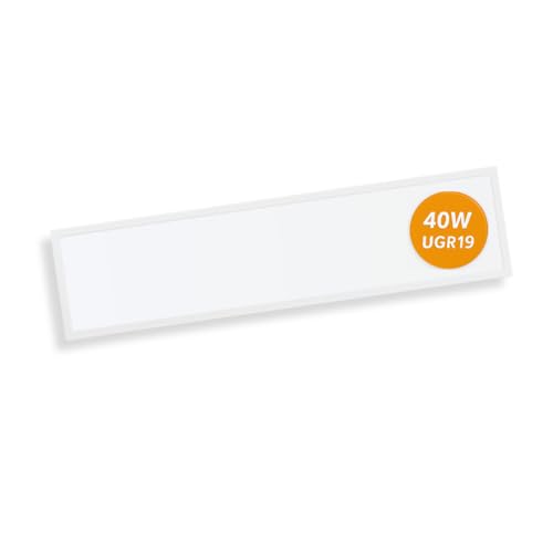 LUXULA LED Panel 120x30cm - 4000K Neutralweiß 40W 4400lm - UGR<19 blendfrei - flimmerfrei - Backlit - Rasterleuchte Einbaupanel für Rasterdecke - inkl. 230V Netzteil LUXULA LED Panel 120x30cm - 4000K Neutralweiß 40W 4400lm - UGR<19 blendfrei - flimmerfrei - Backlit - Rasterleuchte Einbaupanel für Rasterdecke - inkl. 230V Netzteil