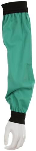Image of MCR Safety 39418 Flame Resistant Cotton Fabric Welding Sleeves with 2-1 /2-Inch Elastic, Green, 18-Inch, Medium, 1-Pair